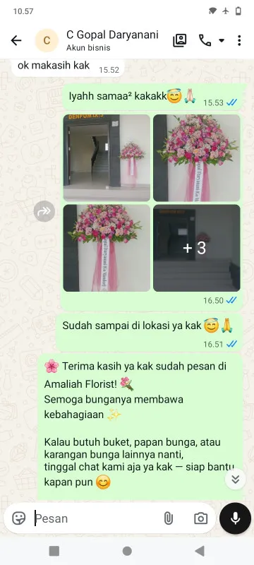 Pengiriman Karangan Bunga Pandanwangi Blimbing